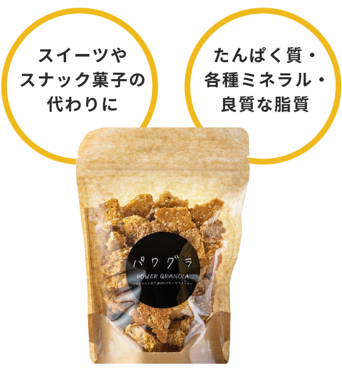 スイーツやスナック菓子の代わりに。たんぱく質、各種ミネラル、良質な脂質